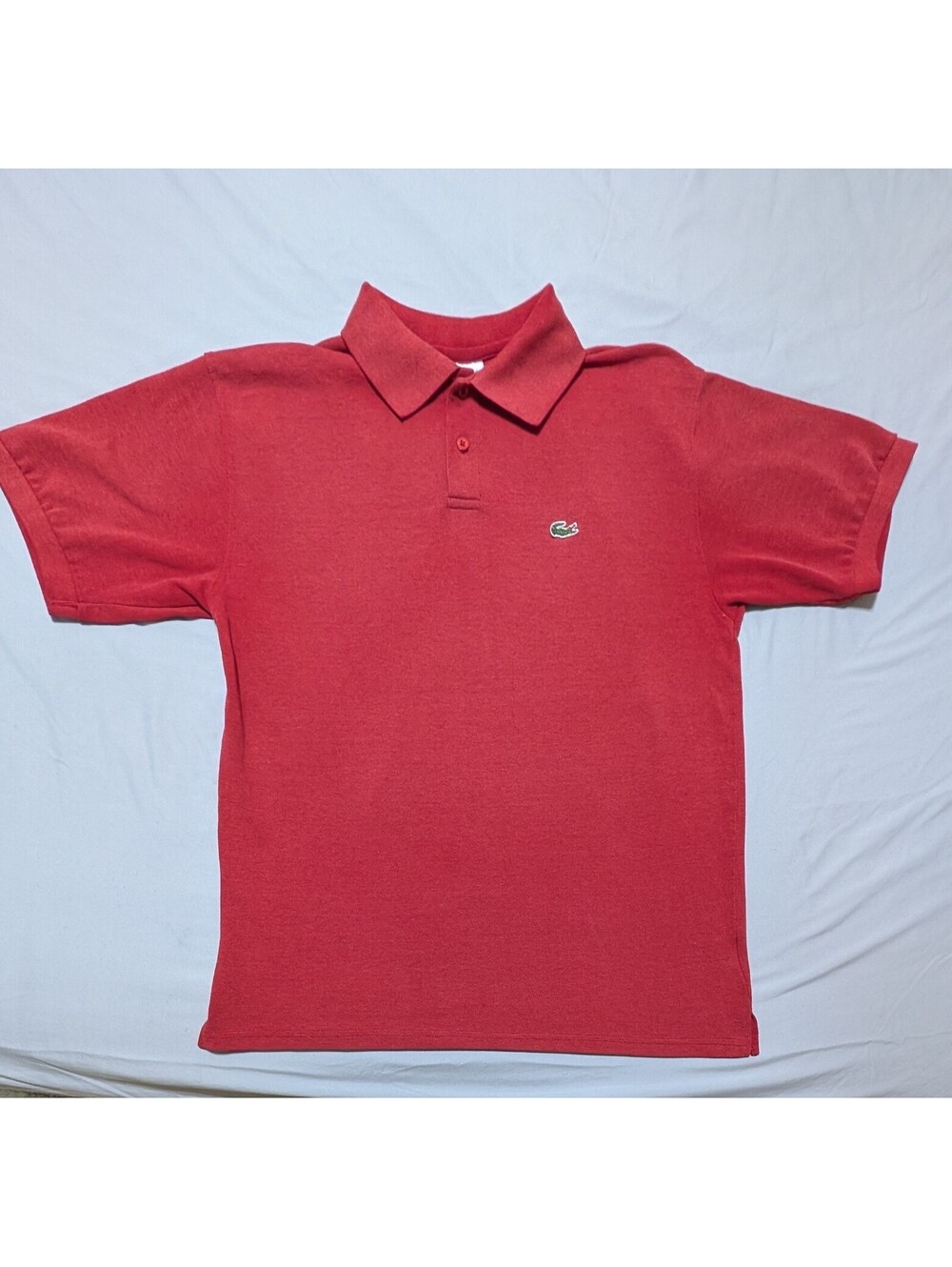 Vintage Lacoste L1212 Pique Polo Shirt Red Men’s Size 7 XL